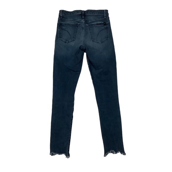 Joes Jeans Sz 26 High Rise Skinny Ankle Blue Raw Distressed Hem - Picture 2 of 8